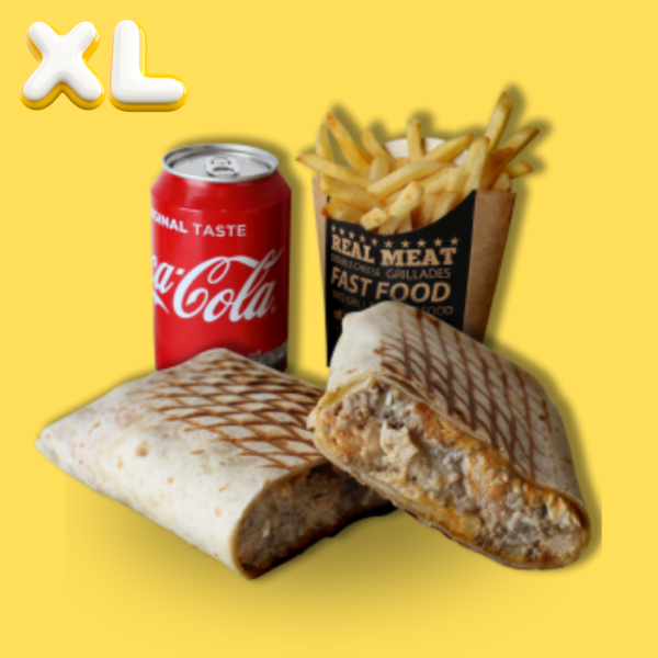 Menu Tacos X Large(3 viandes)